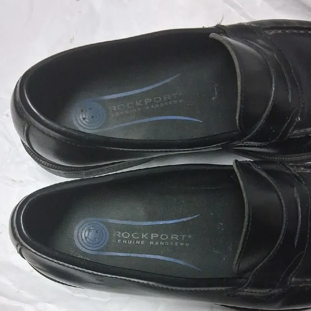 Rockport Black Leather Loafers